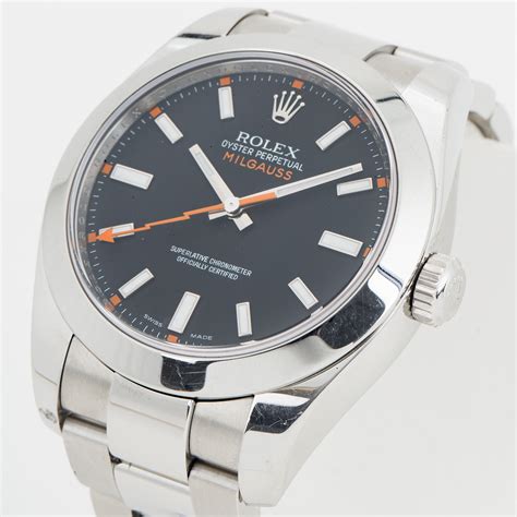 rolex oyster perpetual milgauss superlative chronometer officially certified|oyster perpetual milgauss rolex price.